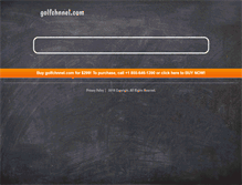 Tablet Screenshot of golfchnnel.com